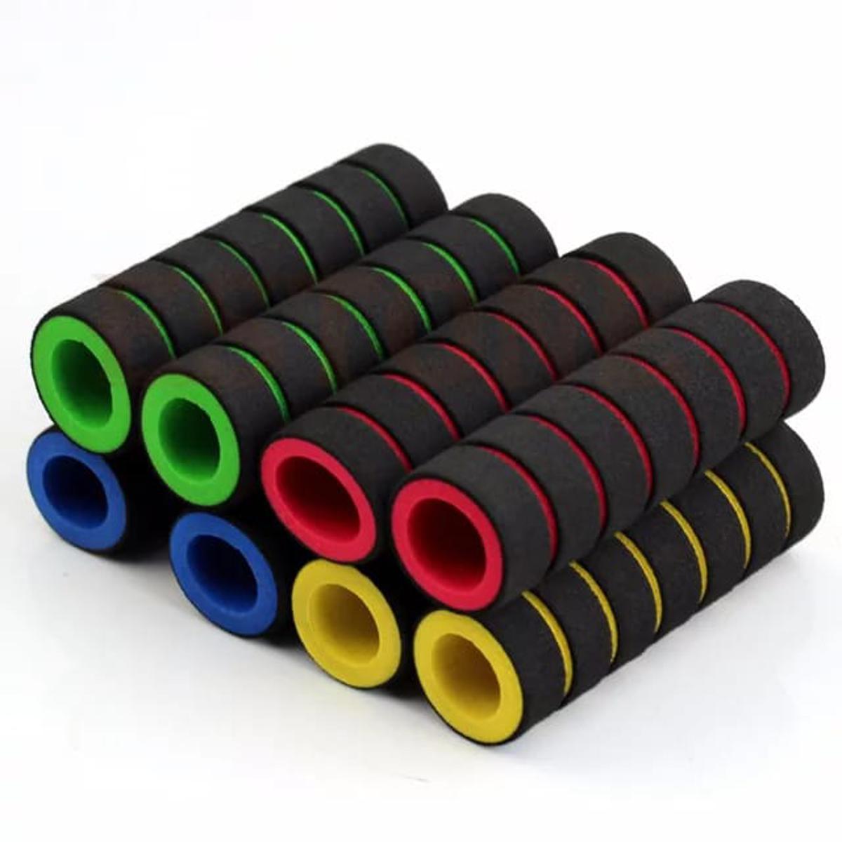 Bicycle Grip Handlebar Sponge Cover Non Slip 2 Piece (Mixed Color)