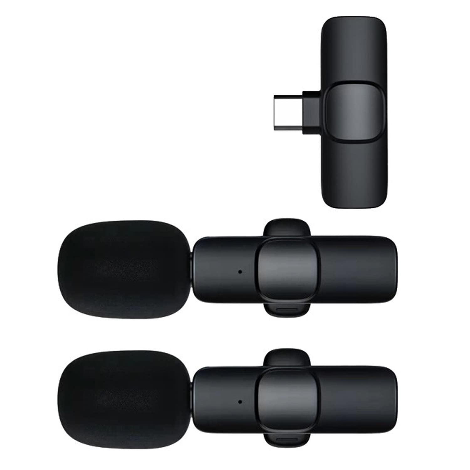 K9 Wireless Lavalier Microphone Upgraded Plug-Play Auto-Syncs Mic For Vlogs Interview Youtubers (NO APP or Bluetooth Needed). 