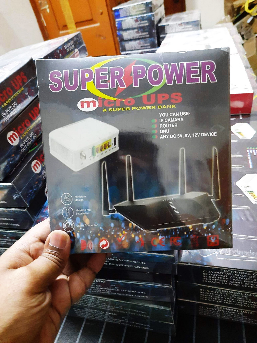 Micro Ups For Router And Onu Long Backup - Ensure Uninterrupted Power Supply For Essential Devices