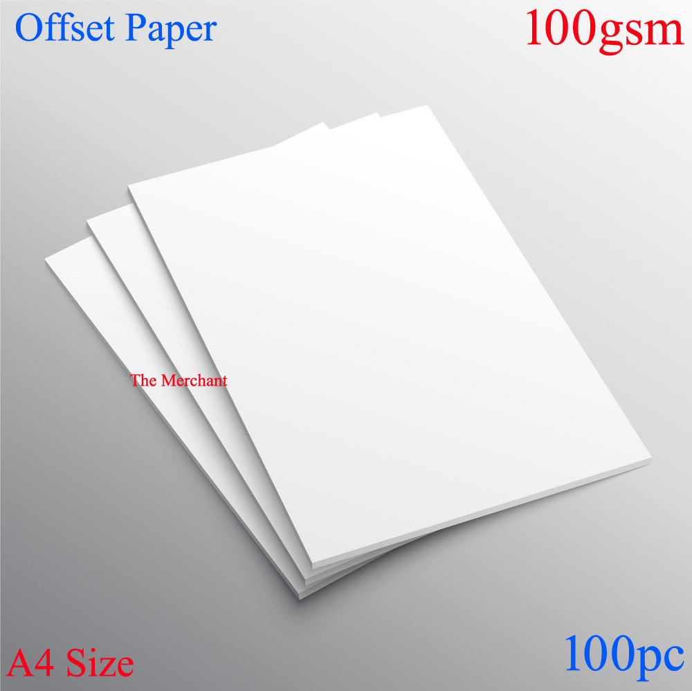Offset paper - A4 Size - 120gsm - 100pc. 