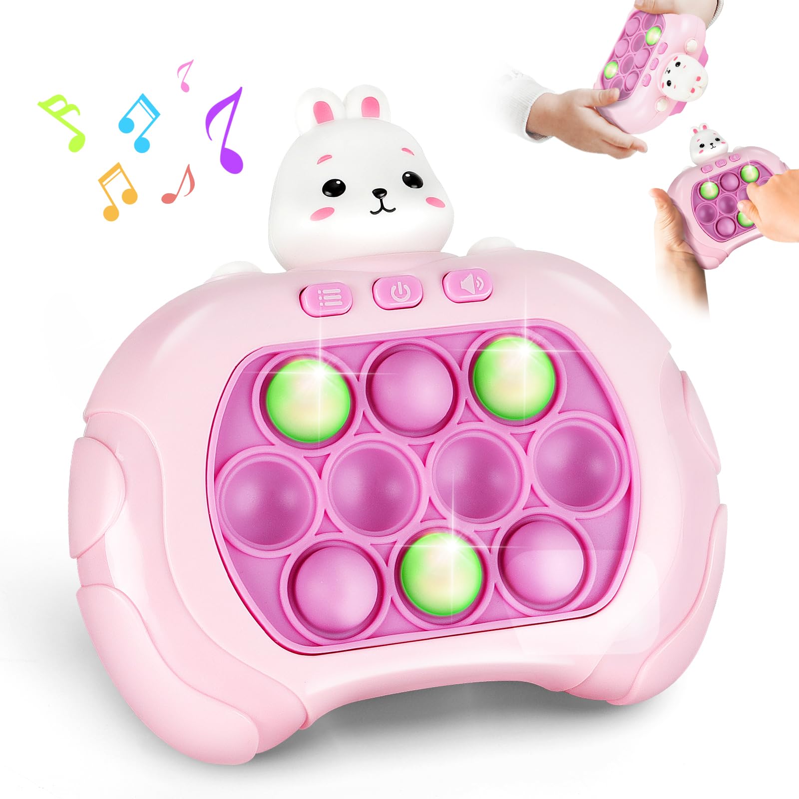 Upgraded Electronic Pop Push Quick Push Game Console with LED Display Screen Suitable for Adult and Child Fidget Toys Christmas. 