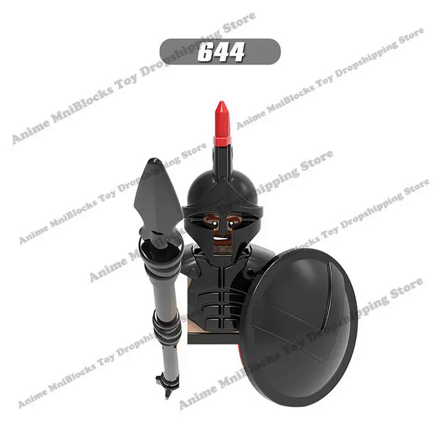 Anime Movies 300 Spartan Medieval Roman Soldier Warrior mini action toy figures building blocks kid Assembly toys model dolls Dislikelike. 