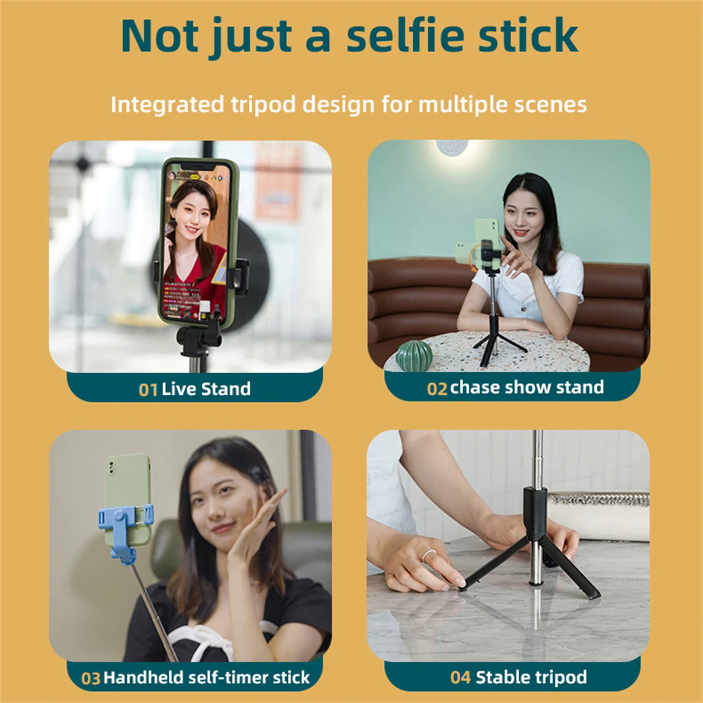 Cheap Selfie Stick Mini Tripod Table Desk Phone Holder 710mm Extended Live Show Stand With Bluetooth Remote Shutter For Travel. 