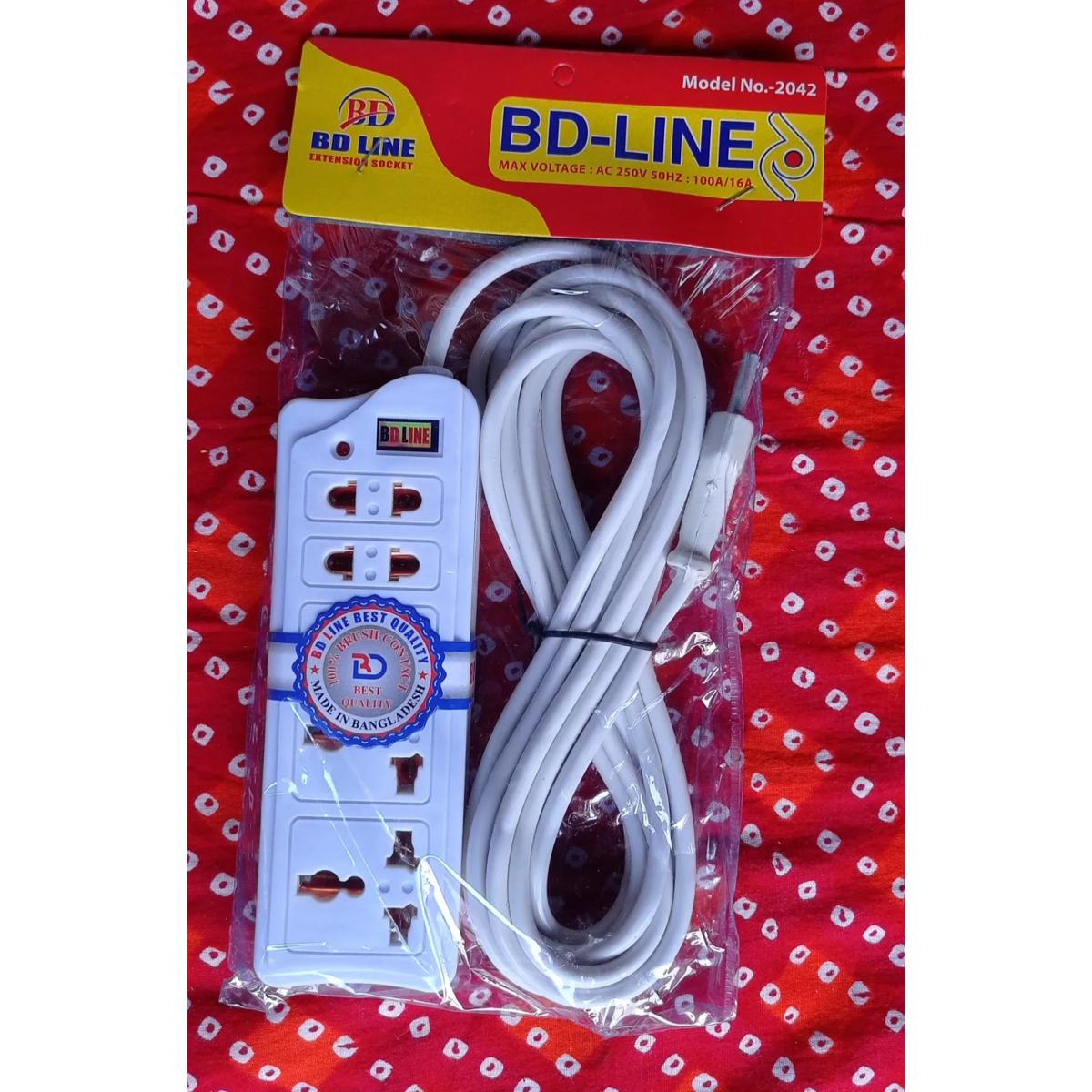 Multi Plug BD-LINE ML-2042 Multiplug 5 Port Extension Socket 10 Feet Cable