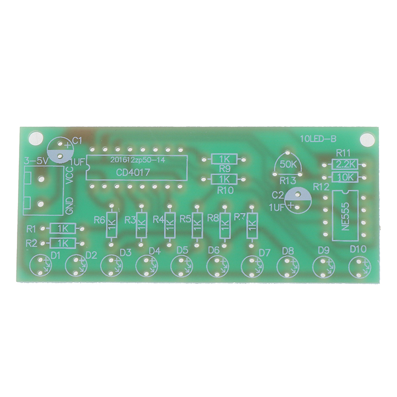 LED chaser flowing water light ne555 module + cd4017 pcb board diy kit Encounter. 