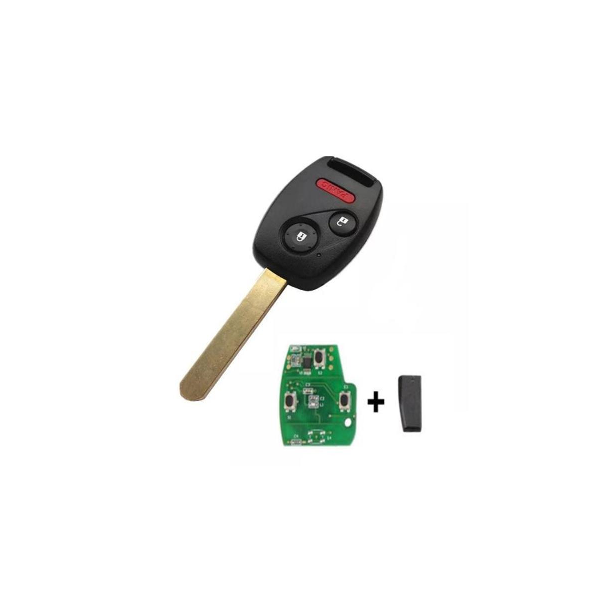 【Alizeker Mall】button Remote Key Fob ID46 Chip for Honda Civic 2003 2004 2005 2006 2007 OUCG8D-380H-A