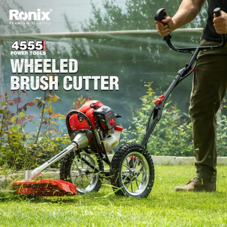 GASOLINE BRUSH CUTTER MACHINE RONIX 4555 WHEEL TYPE