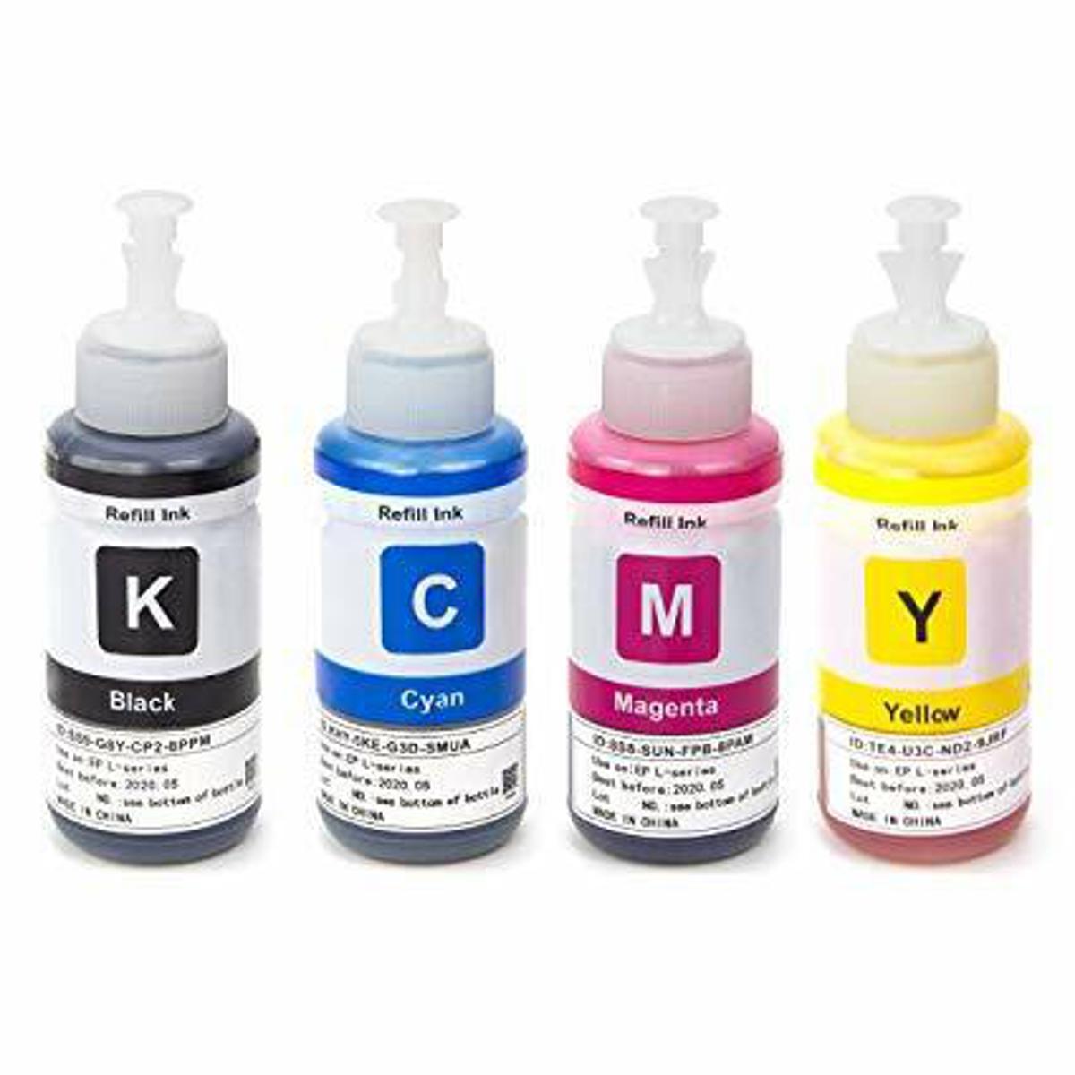 Epson 664 Ink Bottles For Epson Refail Set 4 Ps 65Ml