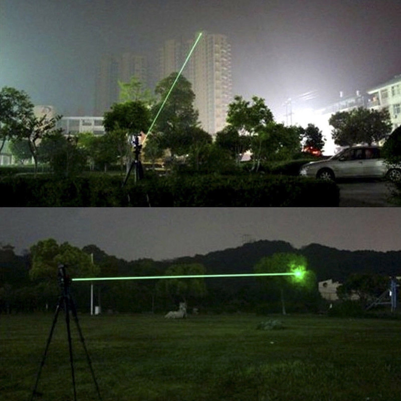 Super Powerful Burning Laser 10 mile military green laser pointer light 532nm visible beam burning focus Green Laser Pointer Pen. 