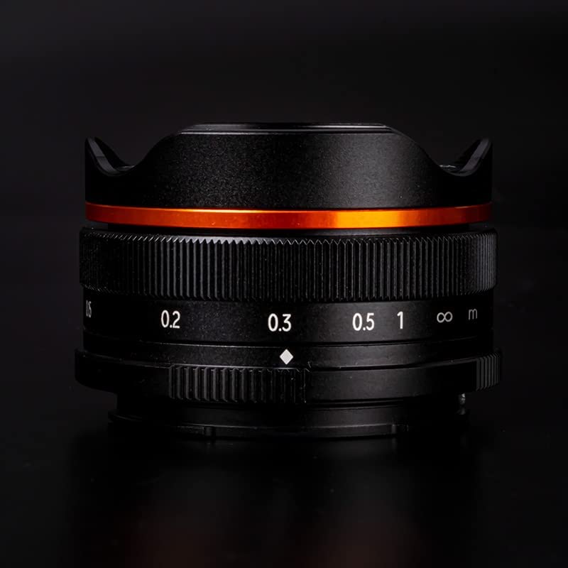 Brightin Star 10mm F5.6 Fisheye Wide Angle APS-C Mirrorless Camera Lens for Sony ZV-E10 A6400 Canon EF-M Nikon Z Fujifilm 10 5.6. 