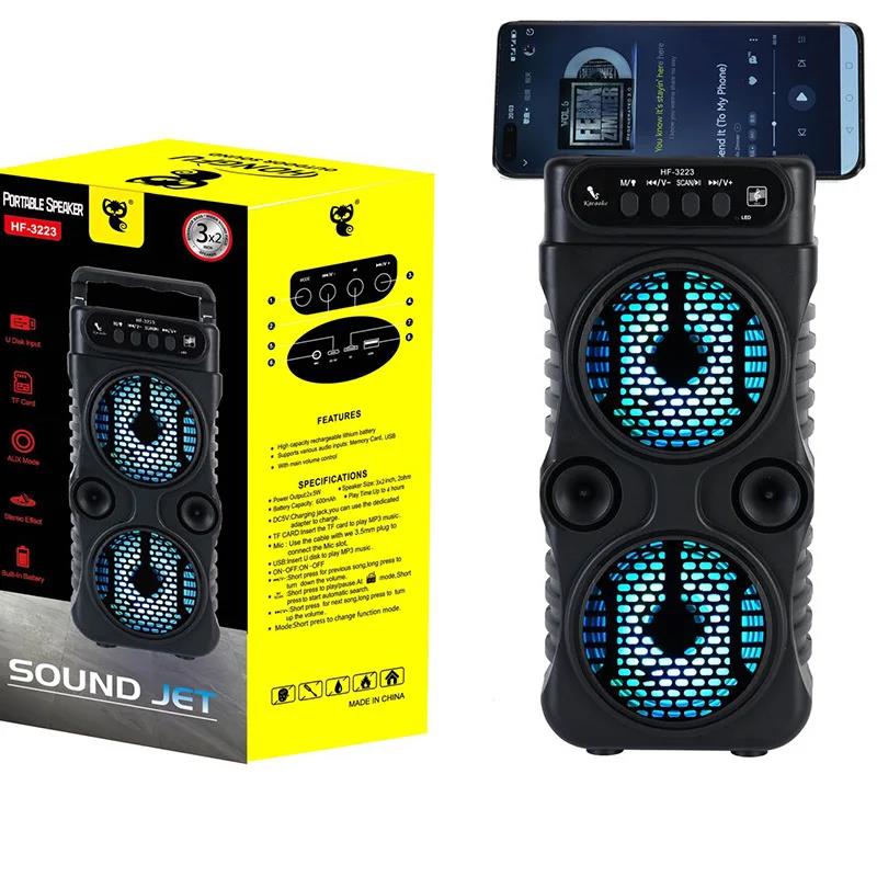 Outdoor Sound Column Subwoofer Wireless Home Karaoke System with MIC Portable Mini Caixa De Som Bluetooth Speaker Party Box AUX. 