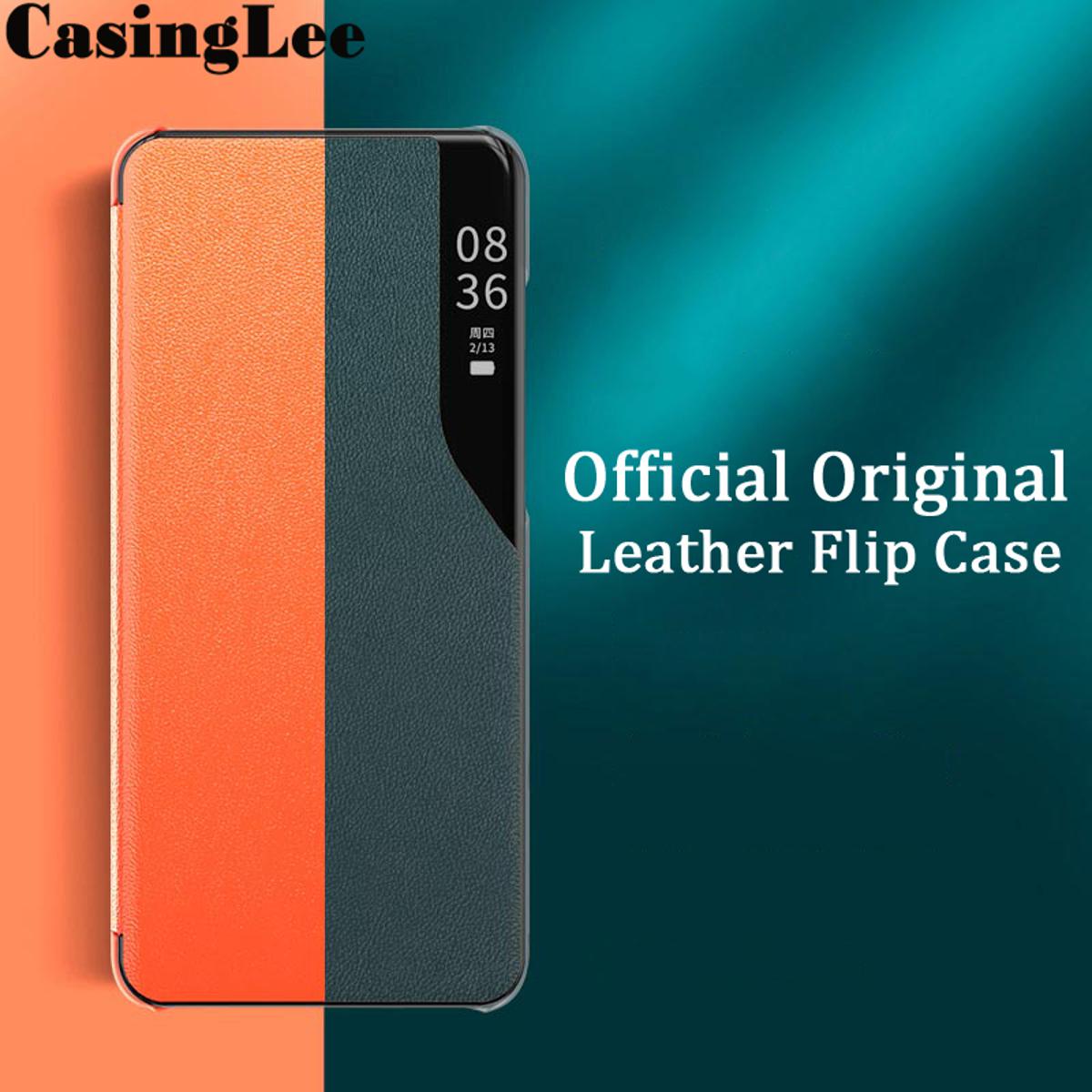 Casinglee For Samsung Galaxy M52 5G Case Smart View Phone Back Cover for Samsung M52 5G Flip Case Window View Flip Leather Phone cases Autosleep