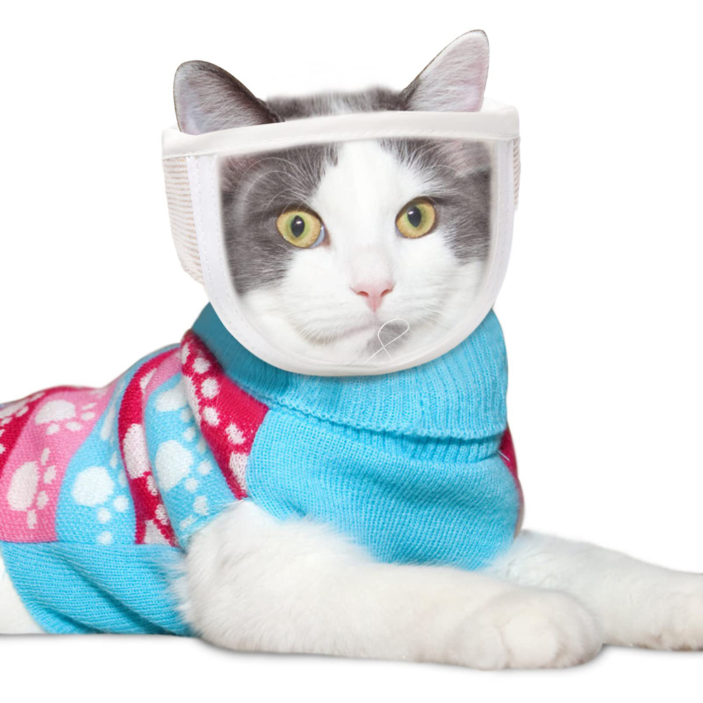 GC Cat Muzzle Cat Mouth Cover To Prevent Mutual And Biting, Pet Muzzle Cat Mouth Cover For Dogs, Cats, Kitten, Grooming, Nail Trimming, Bathing. 