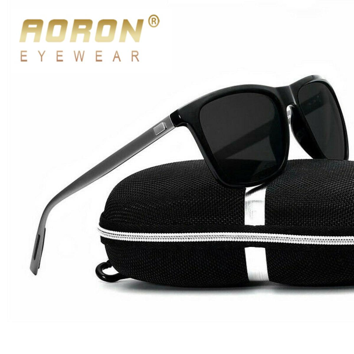 (New)AORON Men Polarized unglae men Claic quare un Glae UV400 Mirror Aluminum Leg Eyegla