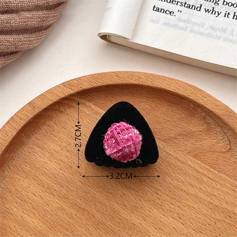 Cute Flocking Cat Ear Small Hair Claws Crab Clamps Small Hairs Clips