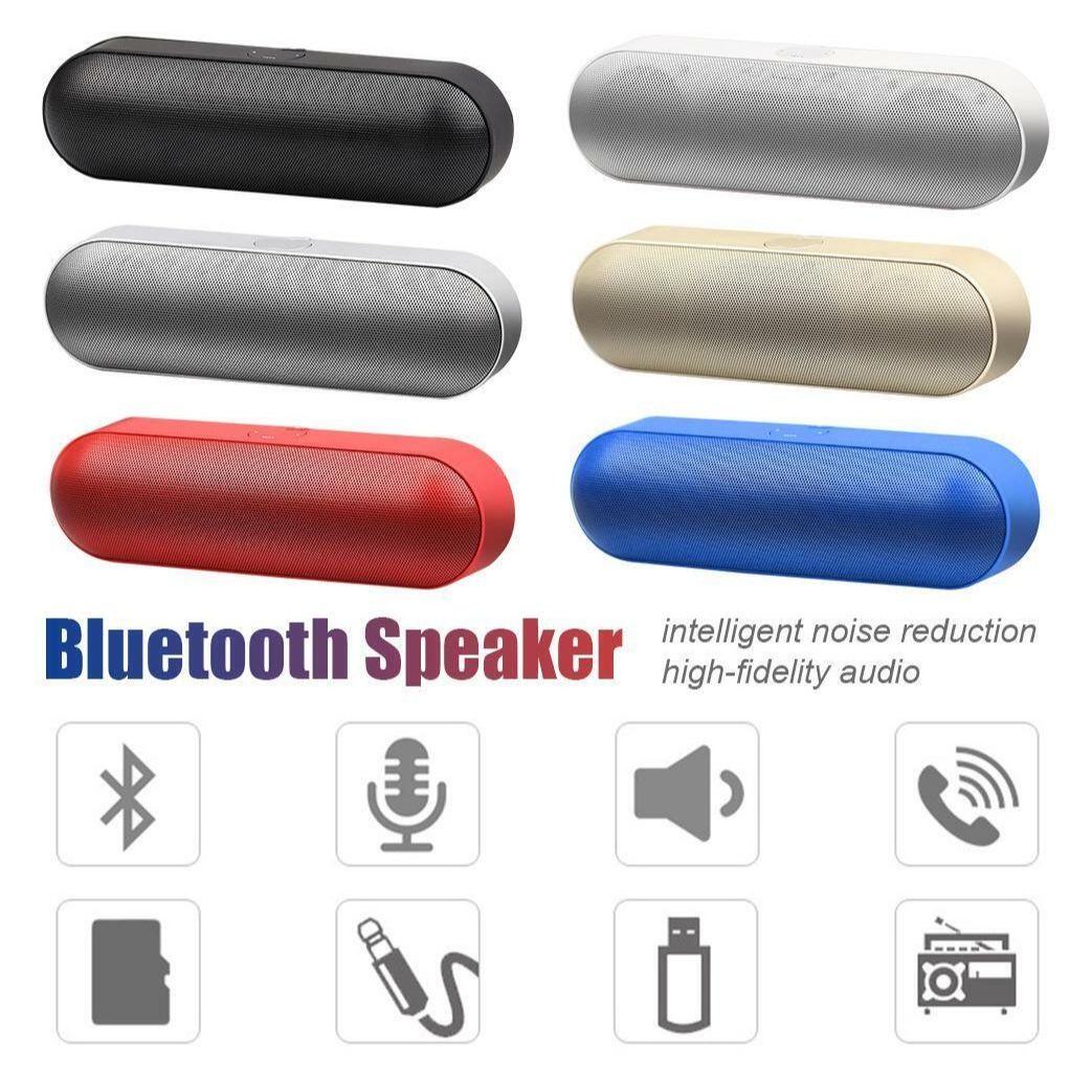 S812 Better Sound Quality Portable Bluetooth Speaker With Built In Microphone & FM Radio. 