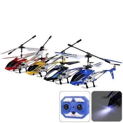 RC Helicopter 3.5  Gyro Channel Remote Control Helicogyro - Red. 