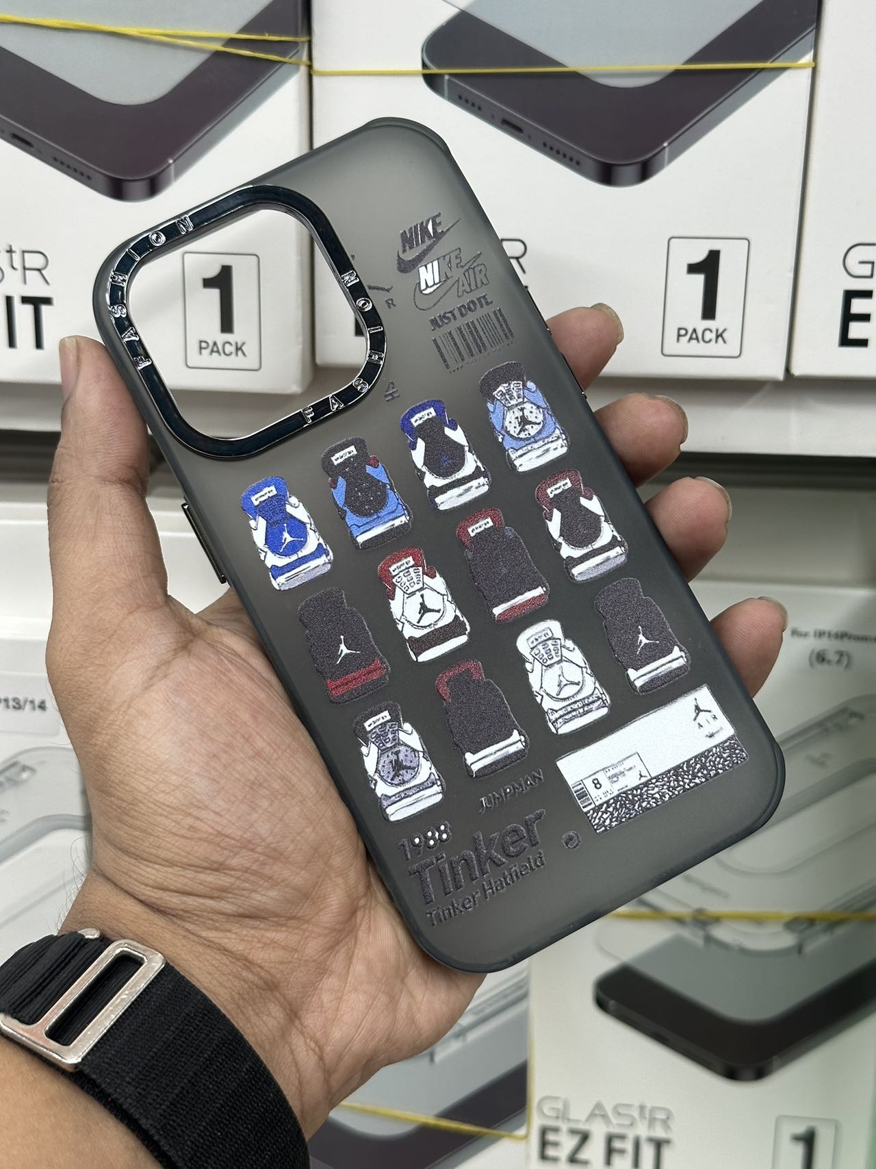 For iPhone All Series available NIKE pattern TPU material skin feeling phone case Cool Phone Case Back Cover. 