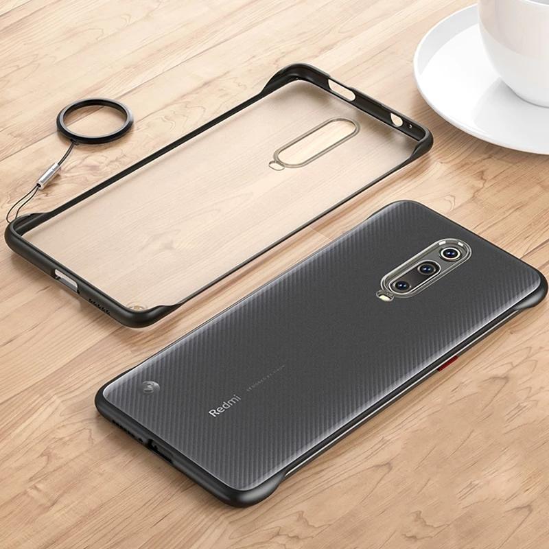 New Frameless Case For Redmi K20 Pro Funda Luxury Capa Bumper without Ring. 