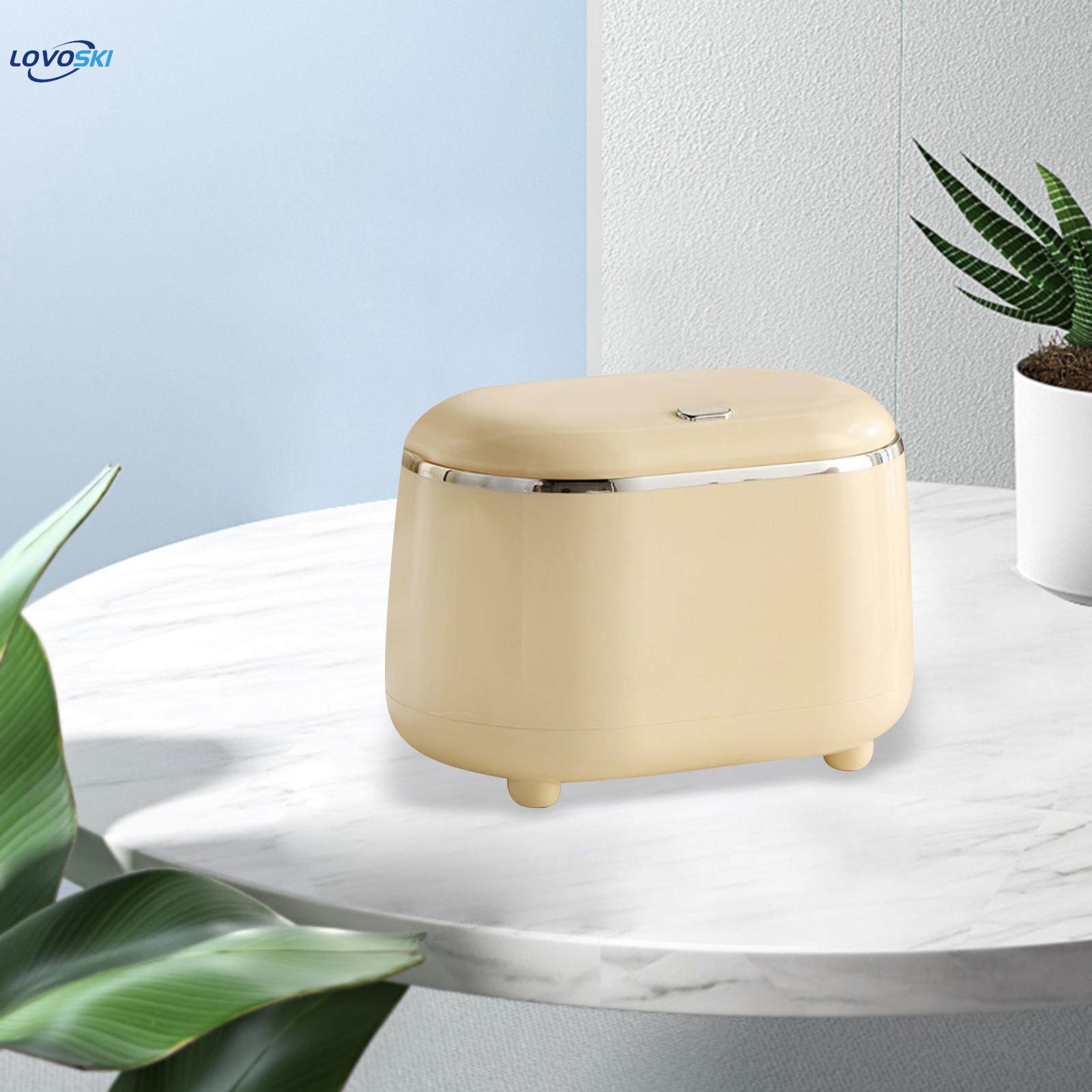 Mini Tabletop Trash Can with Lid Countertop Trash Bin. 