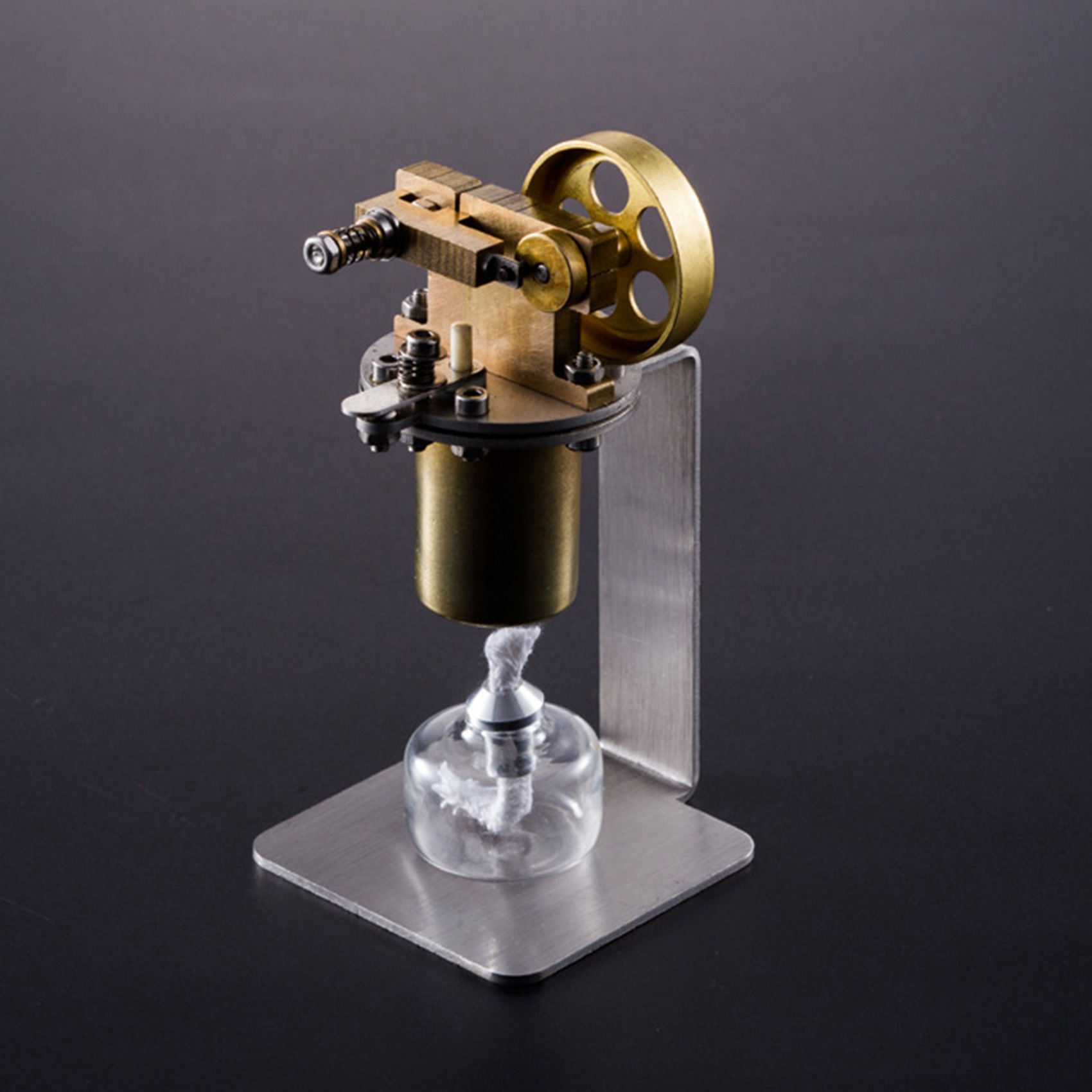 Full Copper Boiler Vertical Small Steam Engine Model. 