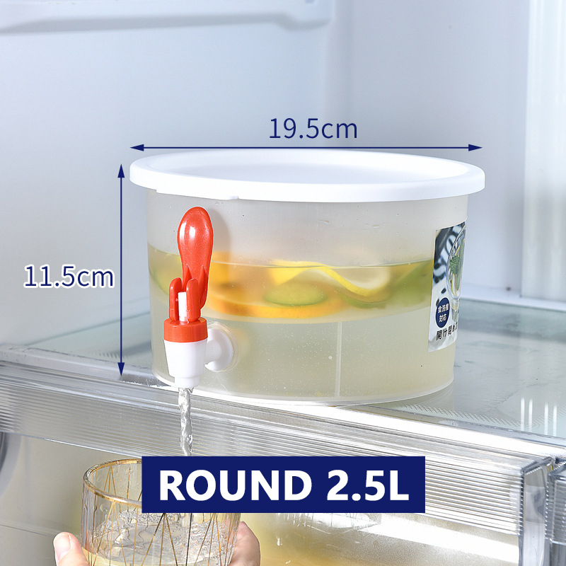 3500ml Refrigerator Cold Kettle with Faucet Household Lemonade Bottle Drinkware Cold Water Bottle Container For Kitchen SPACE-SAVING. 