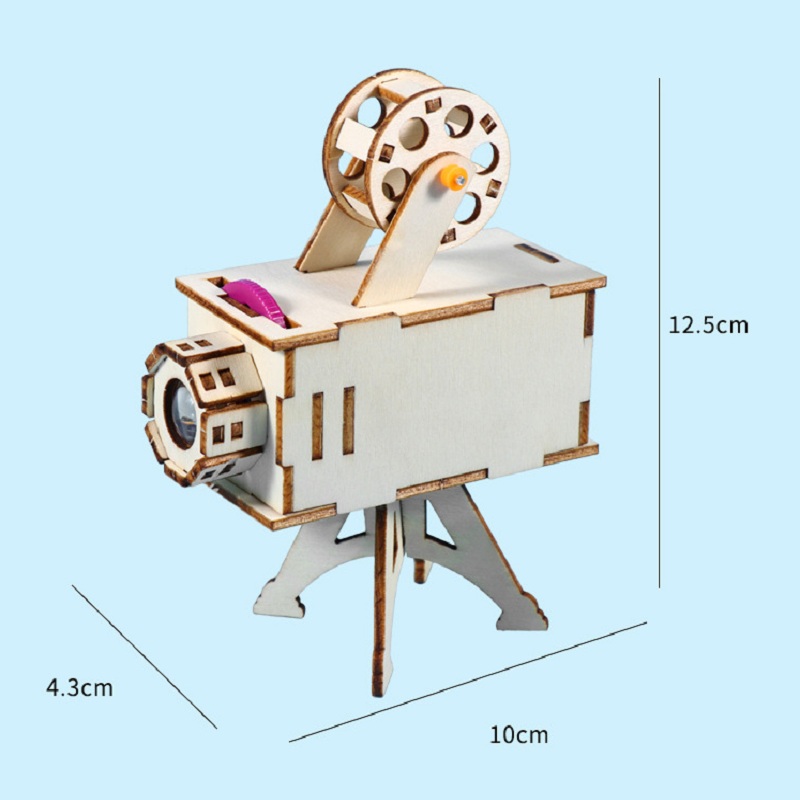 DIY Wooden Science Project Model Kit Science Experiment Toy Early Learning Toys for Children Gifts Birthday Projector Luhuai CVC. 
