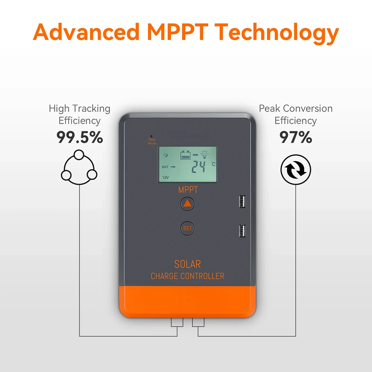 PowMr MPPT Solar Charger Controller 30A 12V 24V Solar Panel Regulator 75V PV INPUT LCD Display Various Load Control Modes POW-Keeper1230. 