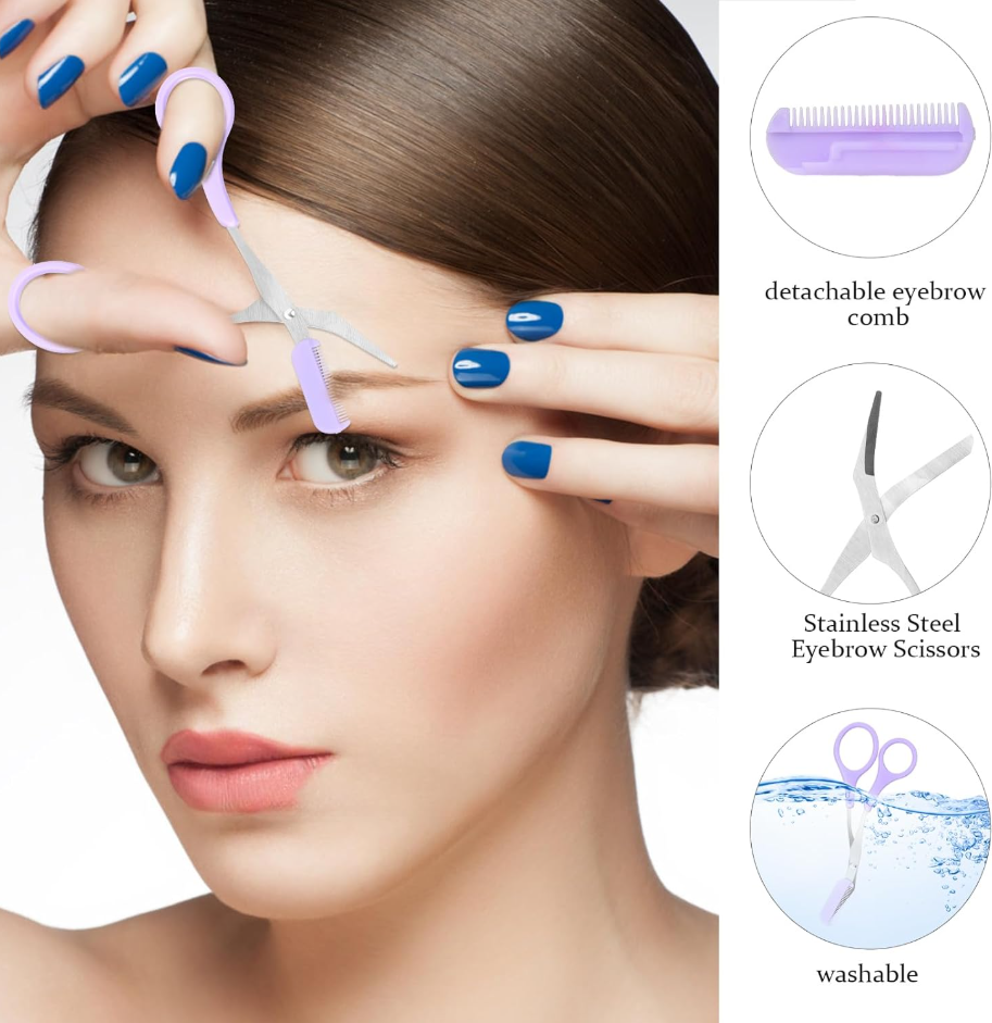 Small Eye Brow Razors Eyebrow Trimming Scissors. 