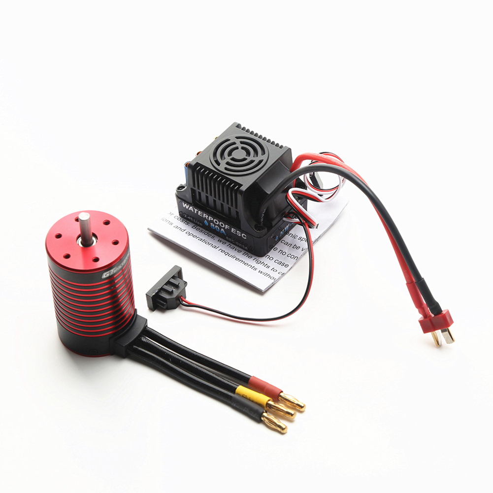 GC 3660 Brushless Motor 2600kv/3100kv/3800kv/4200kv With 80a Brushless Esc Compatible For Traxxas Wltoys Rc Car 1/8/1/10 Tamiya. 