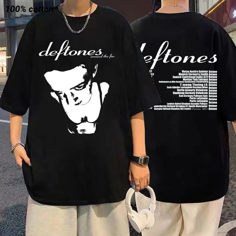 Limited Edition Deftones Tshirt Around The Fur T-shirt Adrenaline T Shirt White Pony Deftones Merch Chino Moreno Diamond Eye Tee. 
