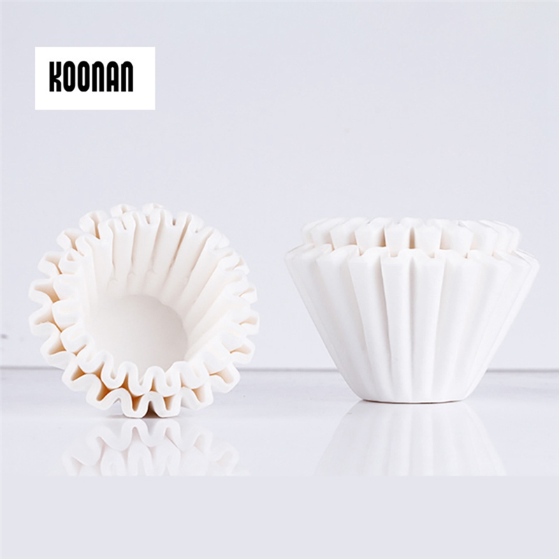 Wavy Bowl Handmade Filter Cup Coffee Filters Paper Pour over Coffee Filter for Espresso Coffee Drip Tools B. 