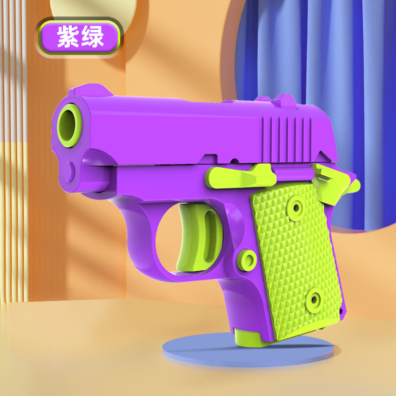 Mini pistol 1911 Baby blowback cannot be fired, decompression toy 3D printing. 