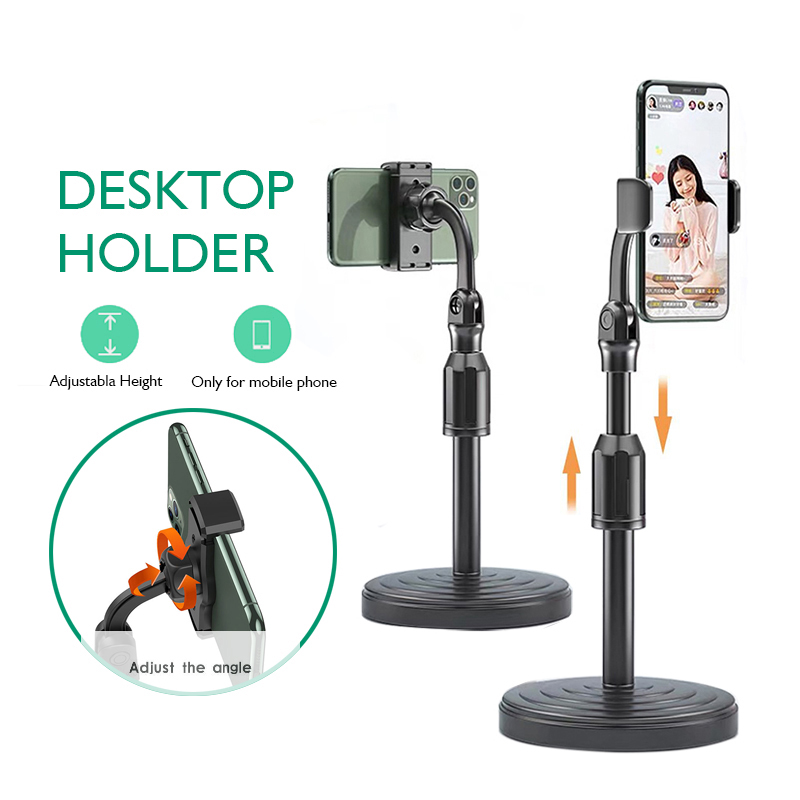 Desktop Mobile Phone Holder Stand 360 Rotate for Live Streaming Shoot