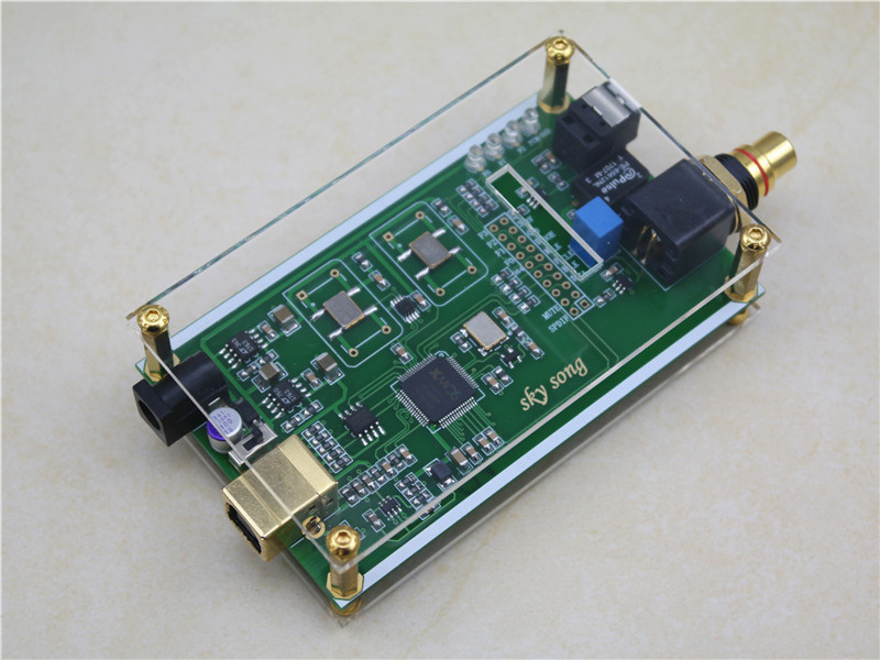 XMOS XU208 asynchronous USB coaxial fiber output digital interface IIS DSD256 spdif dop64. 
