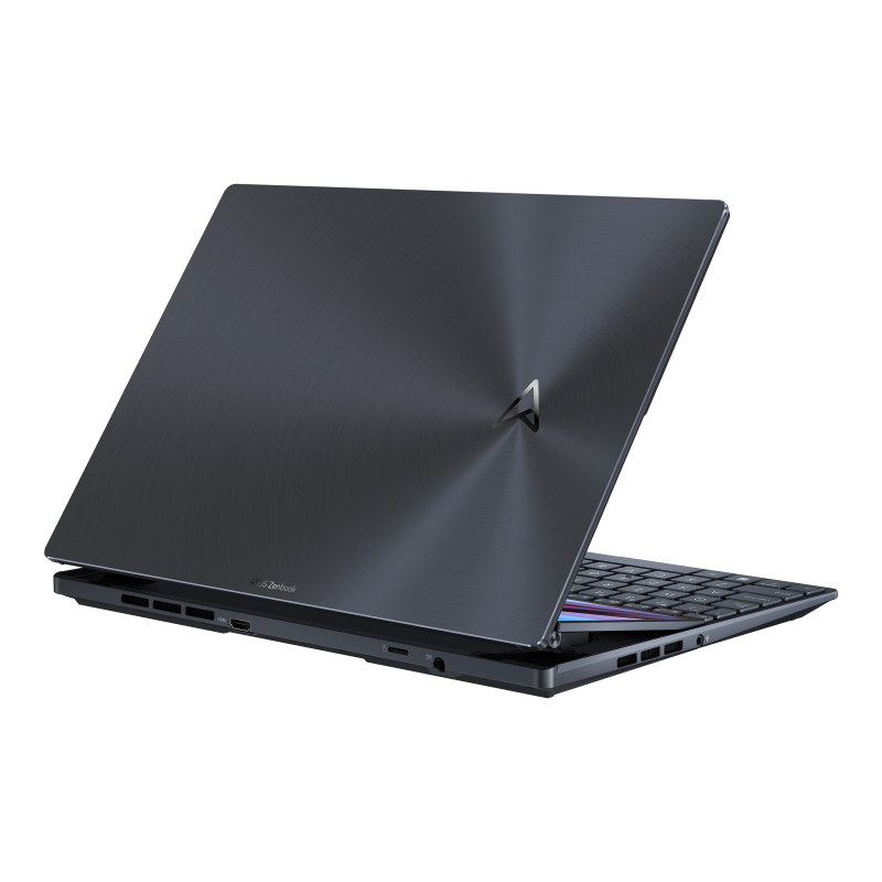 Asus Zenbook Pro 14 Duo OLED UX8402ZA Core-i7 12th Gen Laptop - 16GB LPDDR5 RAM - 512GB M.2 NVMe SSD - RTX 3050 Ti 4GB GDDR6 Graphics - 14.5-inch 2.8K OLED Display - Tech Black #UX8402ZE-M3050W. 