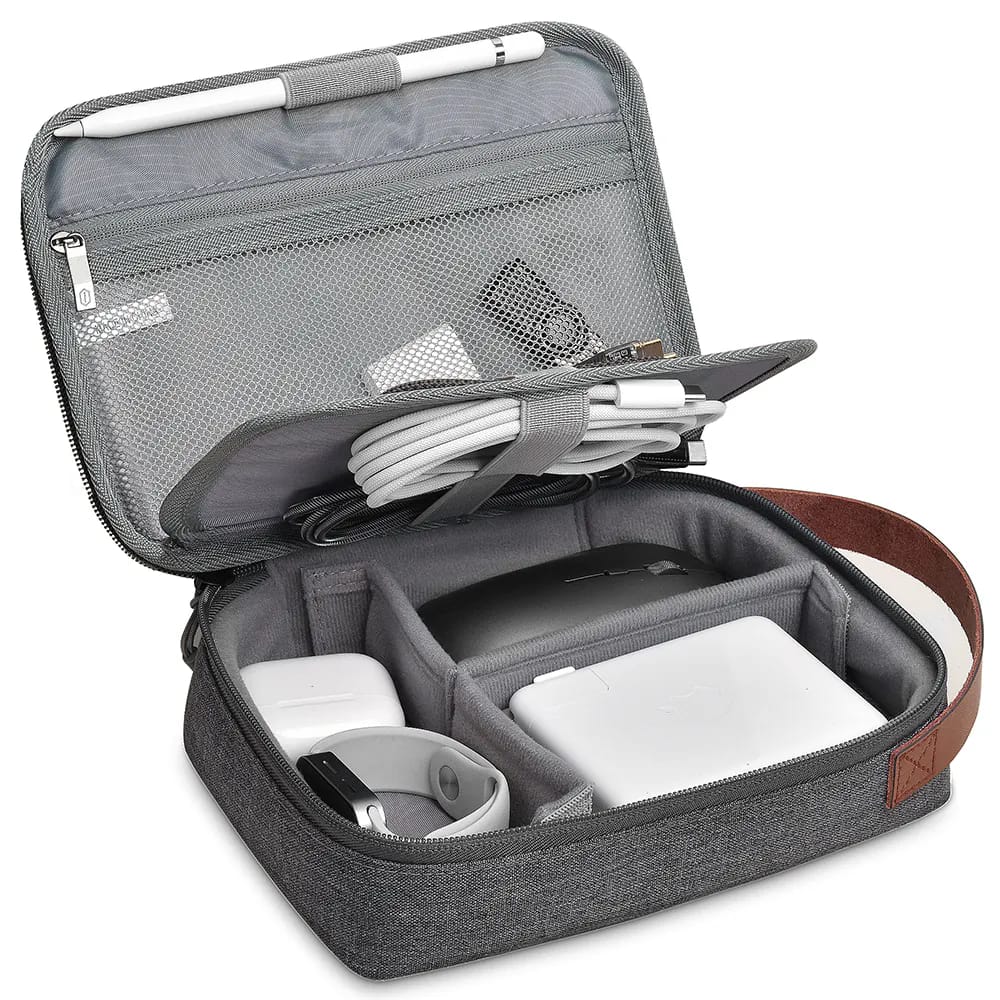 WiWU Minimalist Travel Pouch for Electronics Macbook Accessorie Organizer Bag. 