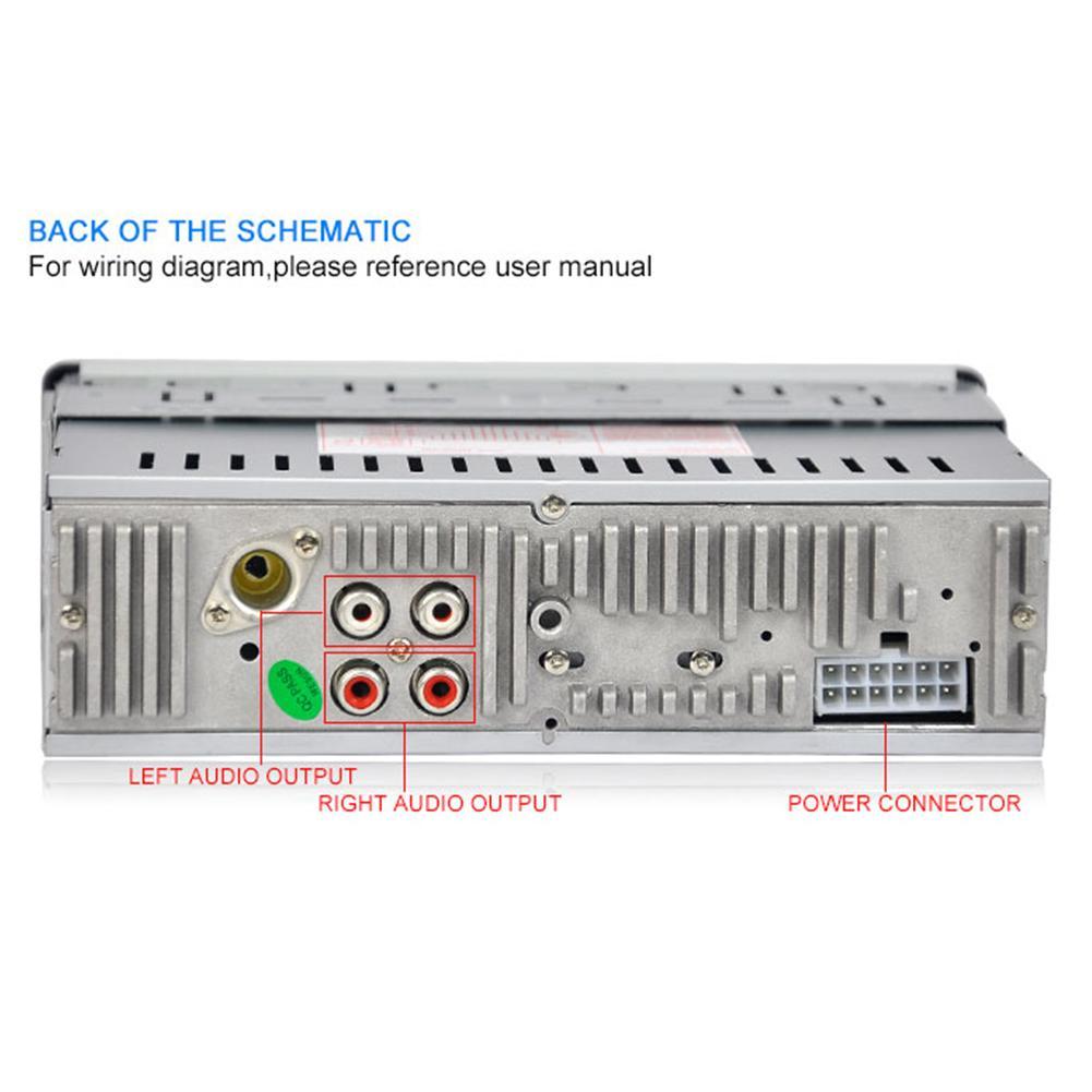 Bluetooth Car MP3 Player Audio Stereo 4X60W Car Radio 12V In-dash 1 Din FM Aux Input Receiver. 