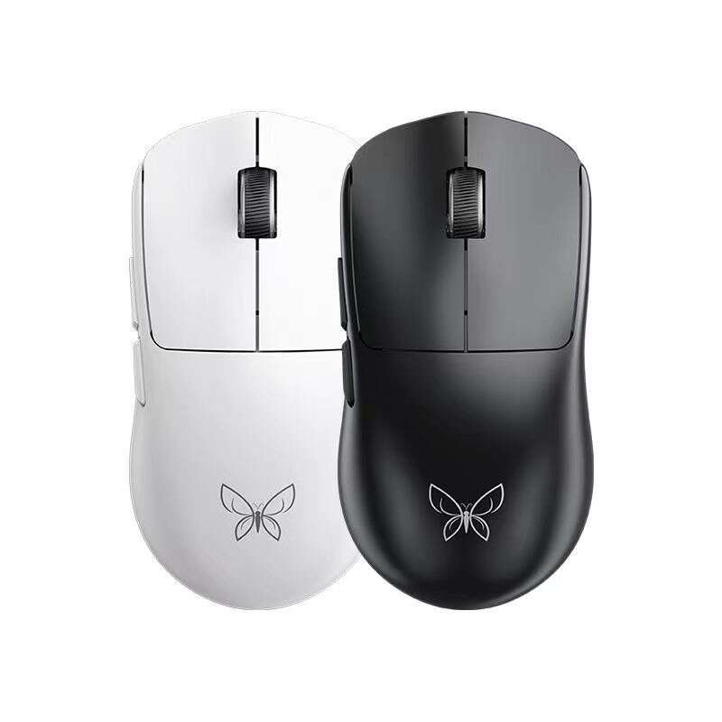 Xinmeng Butterfly Wireless Game Mouse 2.4g Bluetooth wired the third mock examination E-sports PAW3395 dual battery lightweight. 