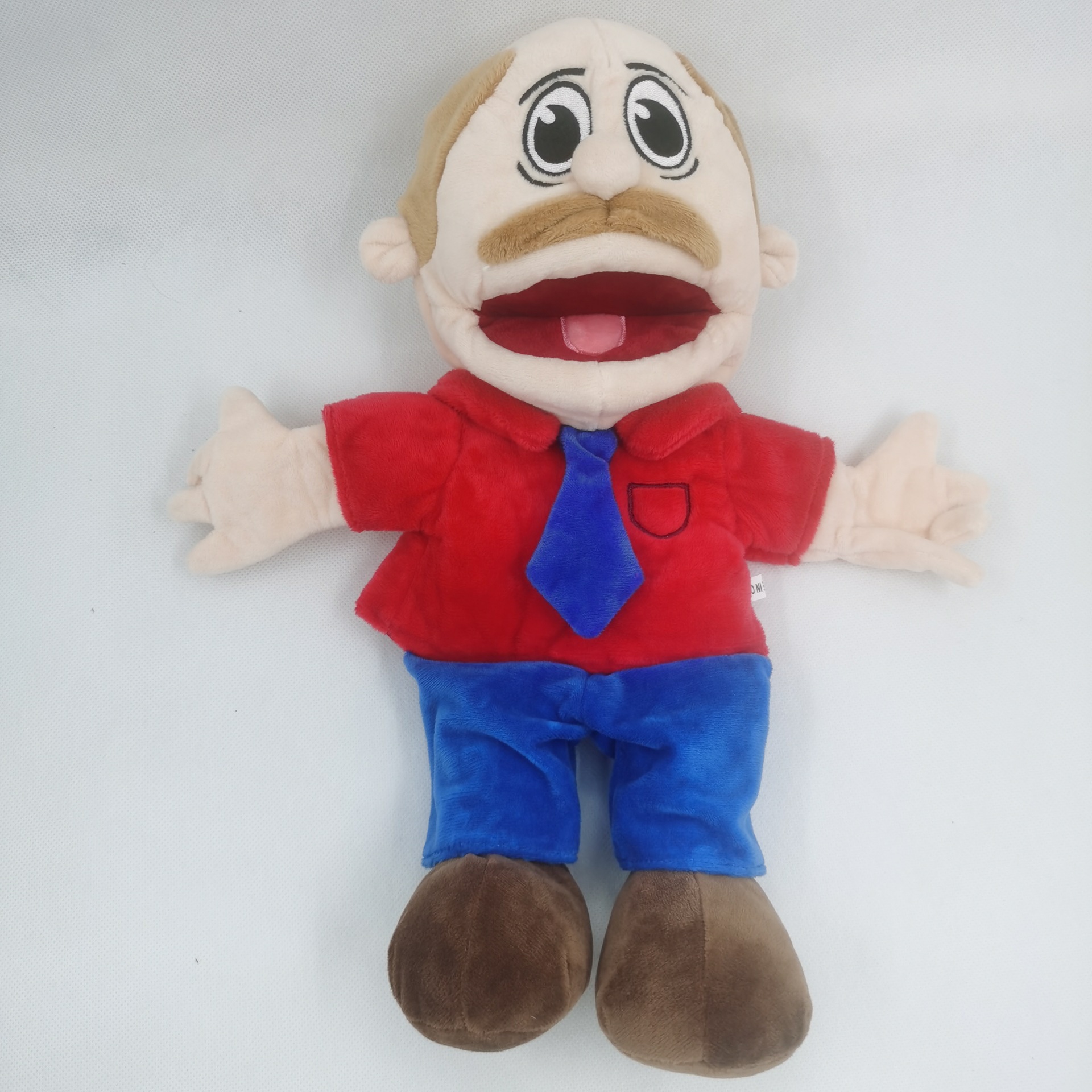 Cross-Border Jeff Hand Puppet in Stock Wholesale Funny Boy Plush Toy Puppet Amazon jeffy Finger Doll Doll. 