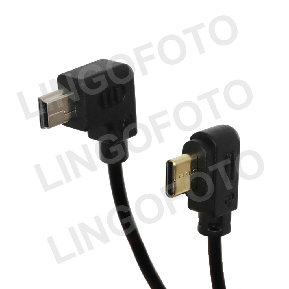 Type C to Mini USB for Zhiyun WEEBILL-2 Stabilizer Camera Control Cable 38cm Type-C to Mini for Canon 5D3, 6DⅡ, 80D. 