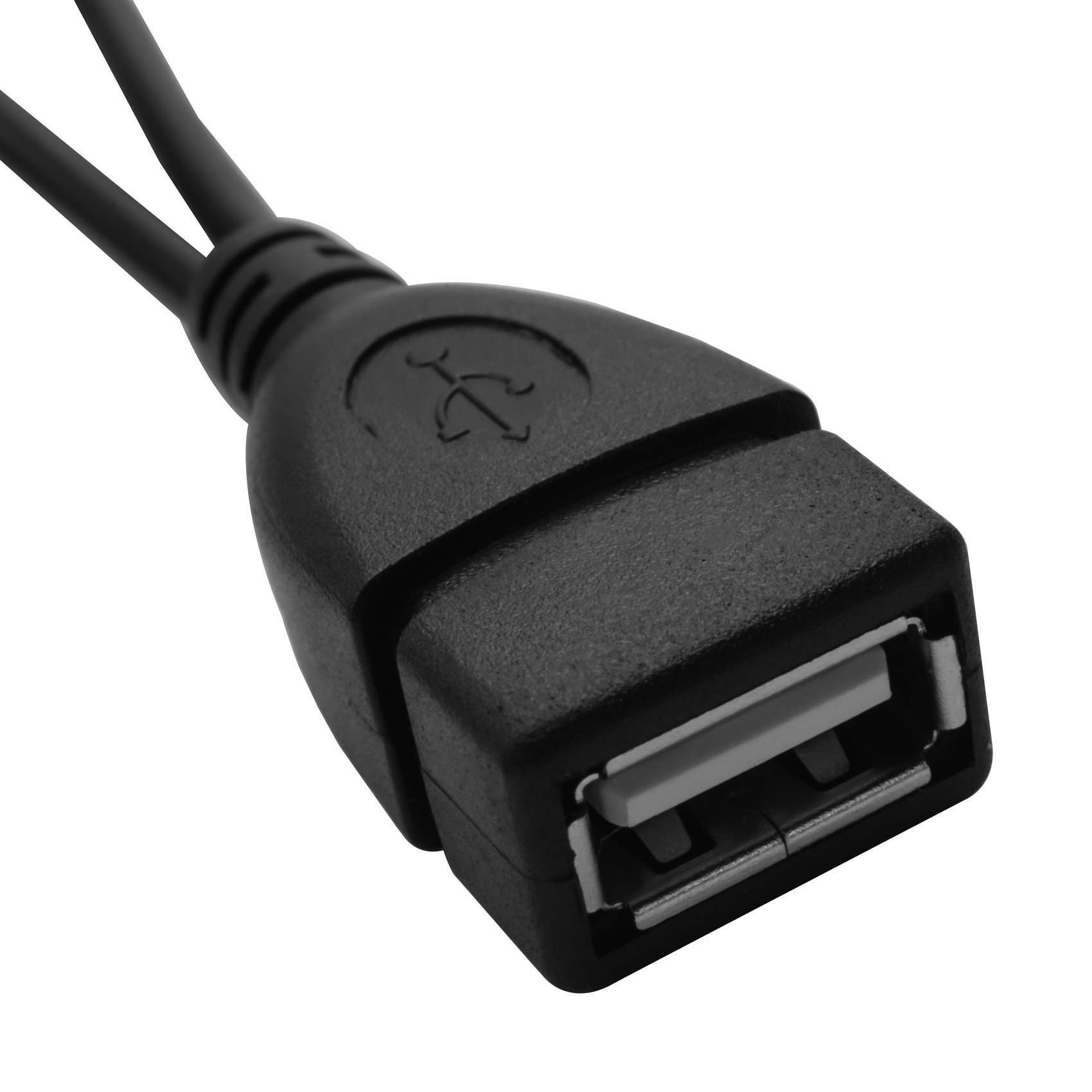 4-Pack Mini OTG Cable Adapter,2-In-1 Powered Micro-USB to USB Adapter(OTG Cable + Power Cable) for Streaming Sticks Etc. 
