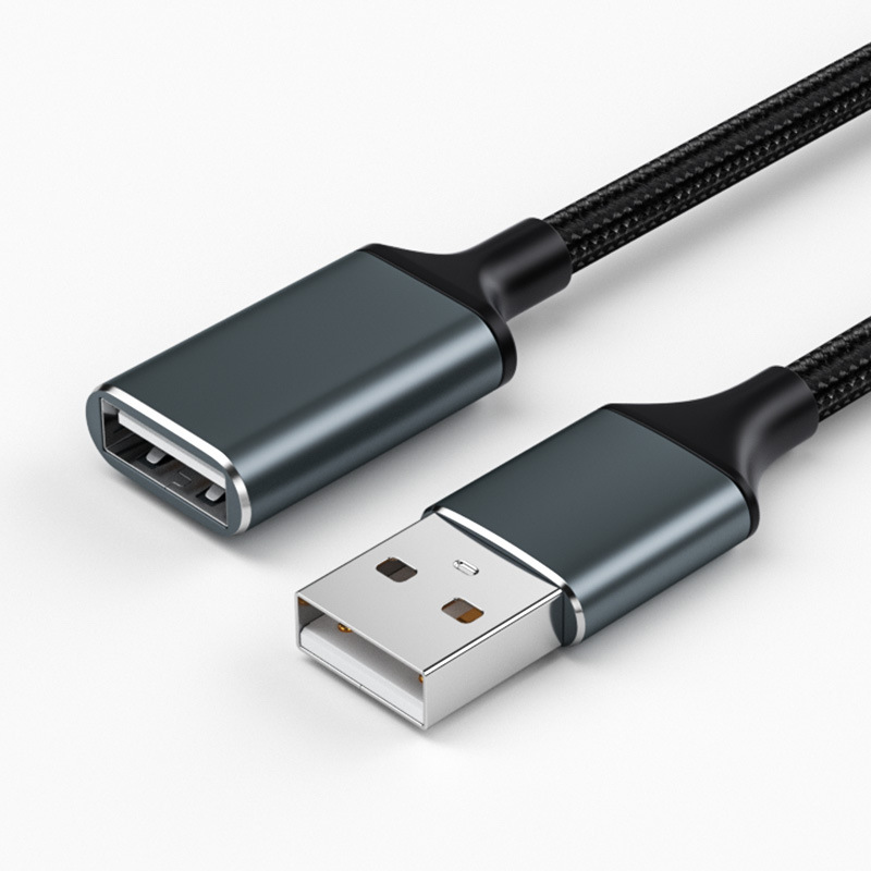 USB extension cable male to female computer USB flash drive mouse keyboard extended data cable 1 meter 2 meter extension cable. 