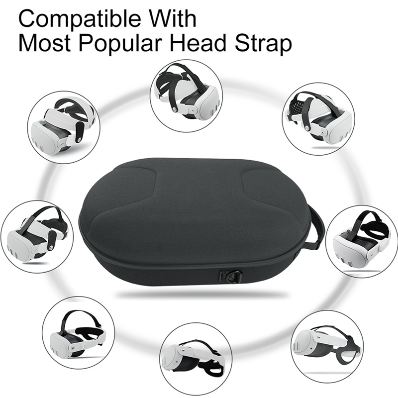 VR Carrying Case for Oculus Quest 3 Portable Storage Bag Handlebar Suitcase for Meta Quest 3 Travel Box VR Replacement Parts. 