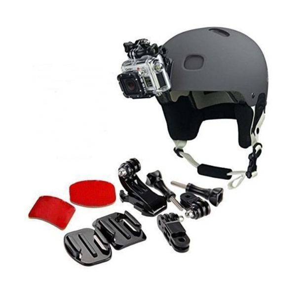 9 in 1 Helmet Front Side Quick Clip Mount Kit for GoPro Hero 6 5 4 3 2 Session - Black. 
