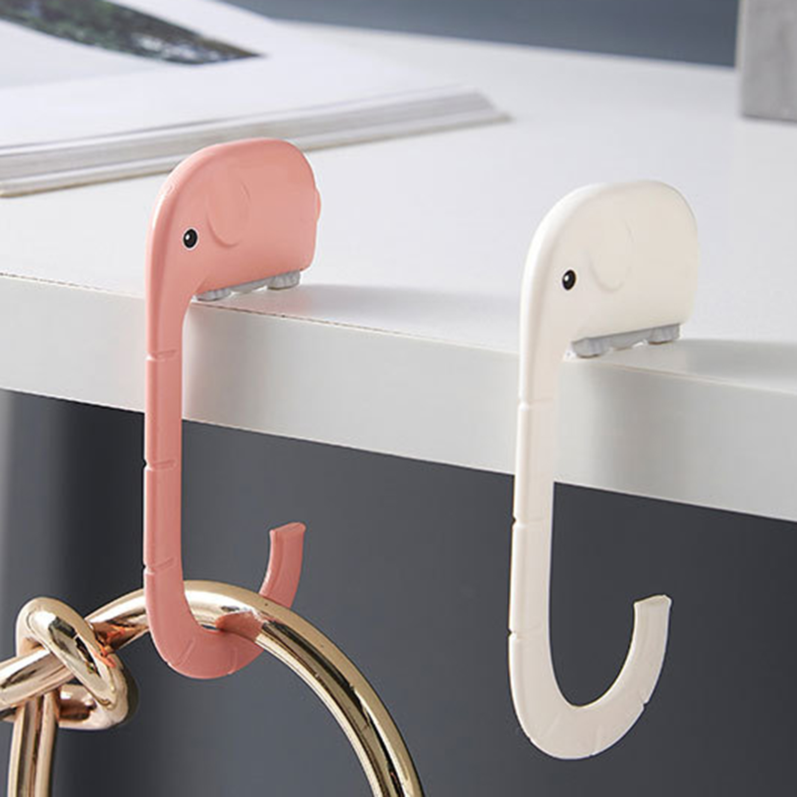 Hanging Hook Multifunctional Easy Hanging Elephant Bag Hanger Hook. 