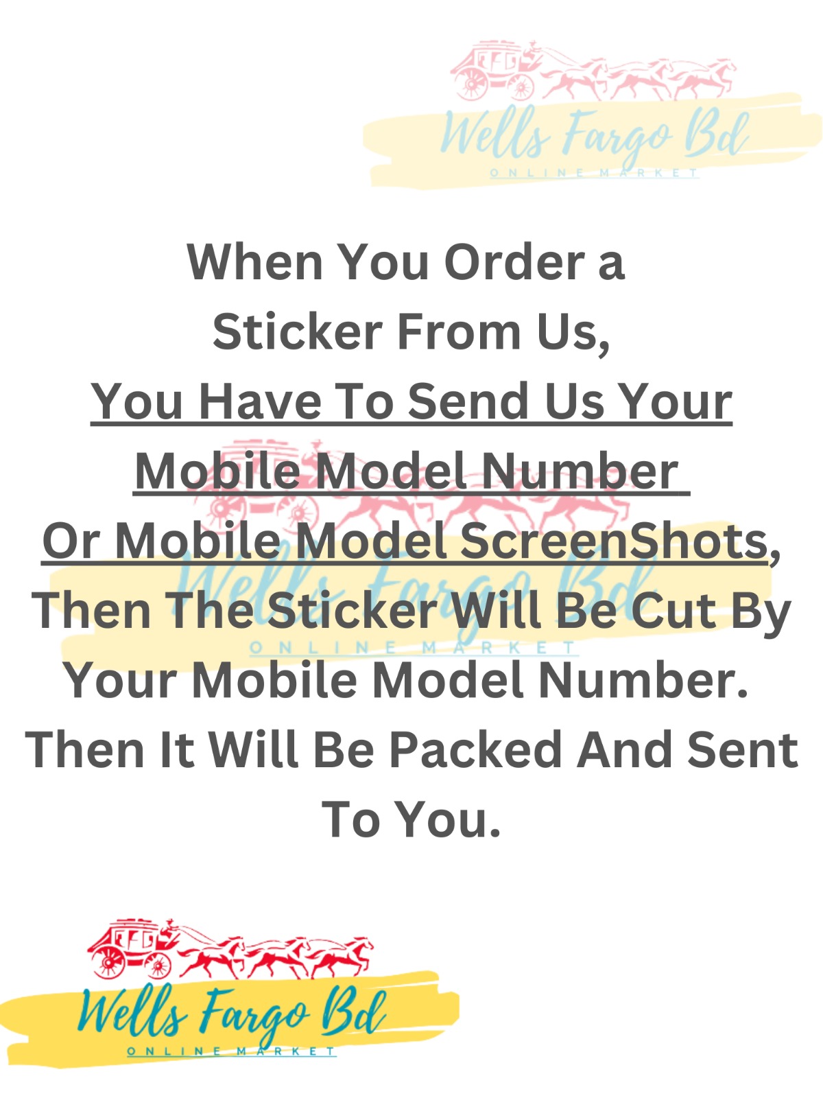 Mobile Back Side white transparent 3 Part stickers Skin Sticker (5 stickers out of any 1 sticker) For All Mobile. 
