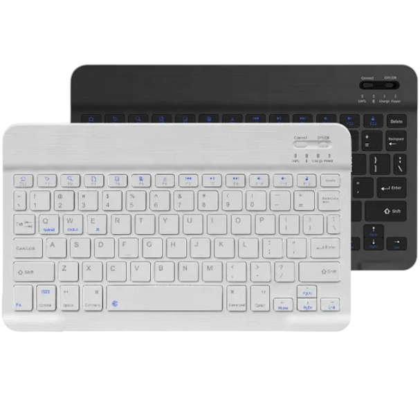 Rechargeable BT Wireless Gaming Keyboard and Mouse Combo white & black Color  for Laptop ipad Android IOS Windows Mobiles Tablets. 