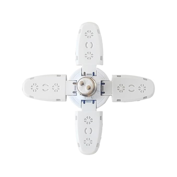 Foldable 4 Fan Blade Led Bulb - Four Wing-25 Watt