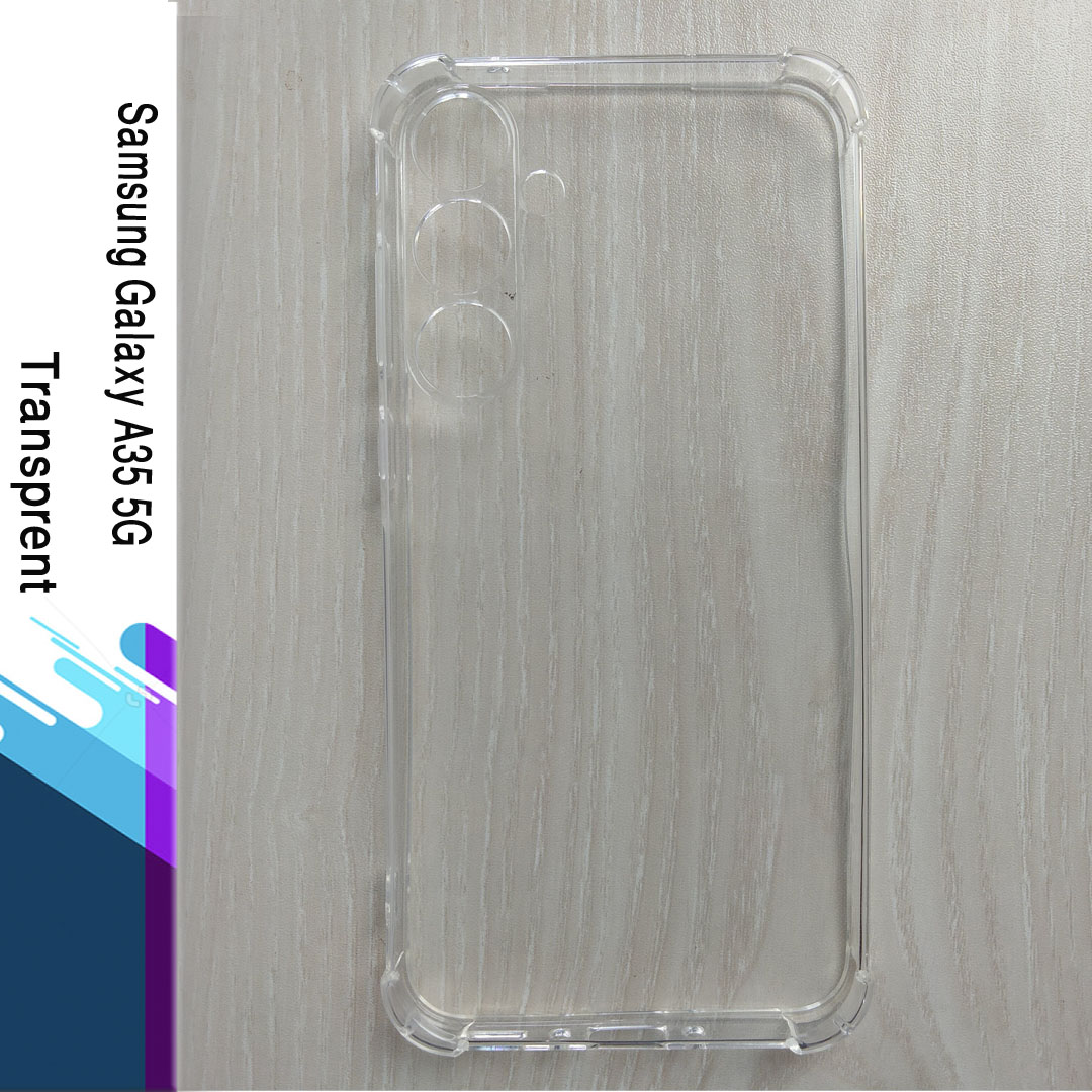 For Samsung Galaxy A35 5G -  Premium Silicone Case Crystal Clear Soft TPU Ultra-Thin Transparent Flexible Protective Mobile Phone Back Cover. 